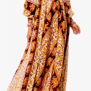 Zimmerman long sleeve cotton maxi dress